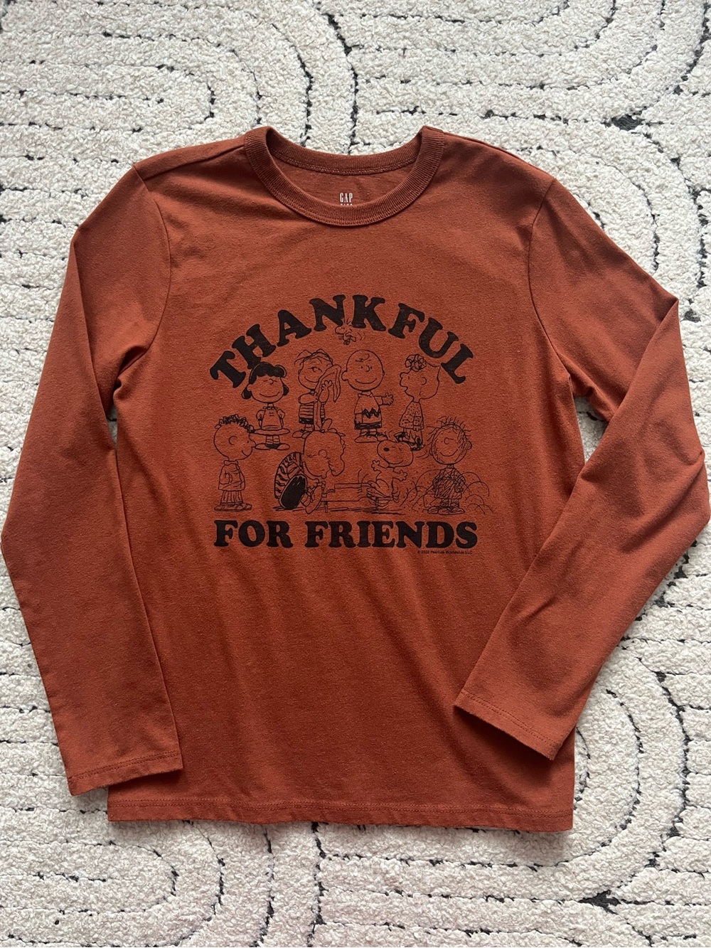 GAP Peanuts "Thankful For Friends" Graphic Shirt